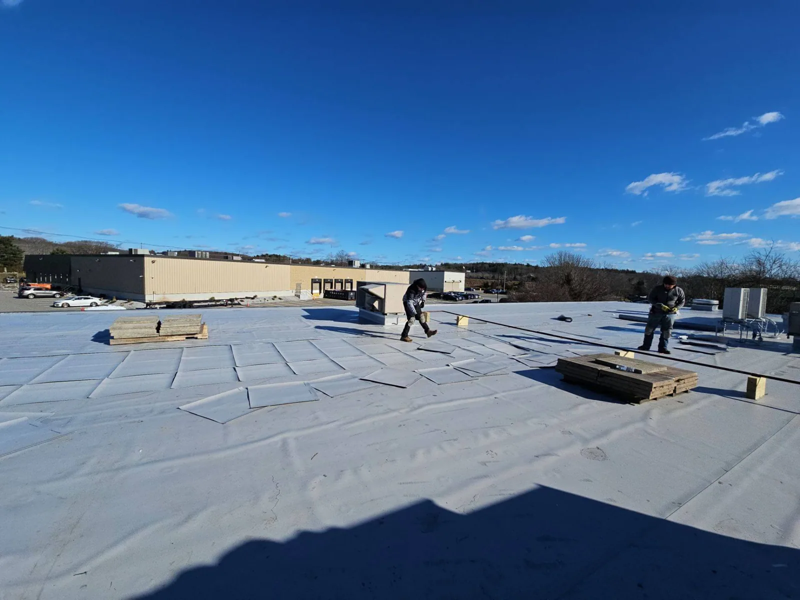 Commercial roof work near Lynn, MA