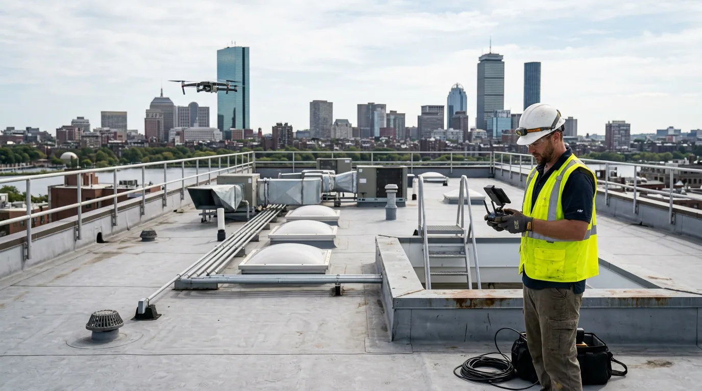 Drone Roof Inspection in Lynn, MA